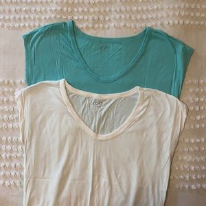 2 LOFT cap sleeve tees